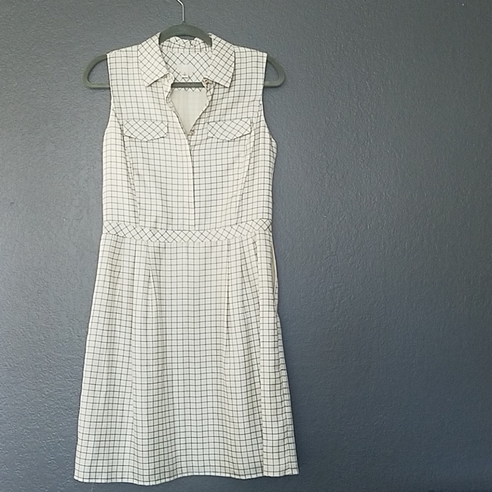 Tommy Hilfiger silk plaid shirtdress